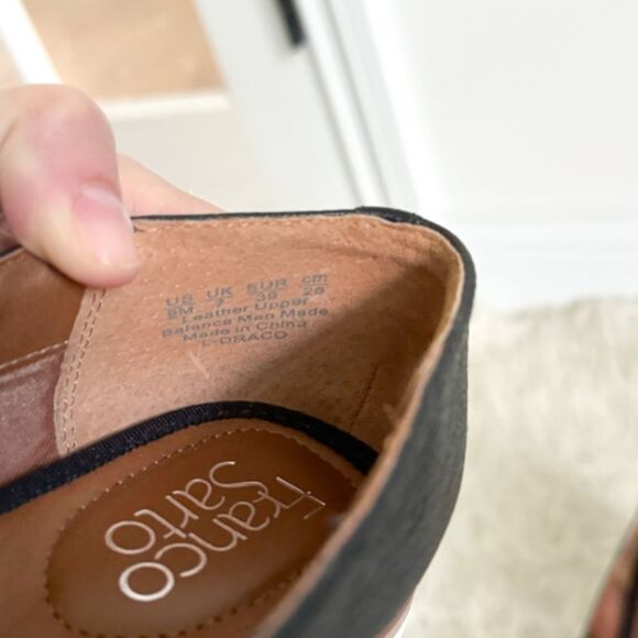 Franco Sarto Draco Sport Loafers - Black Leather | Size 9 - Picture 8 of 8